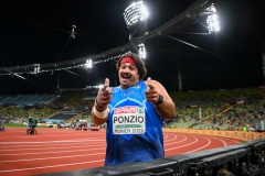 in action during in qualification of European Champhionsh Munich 2022 in Olympiastadion , Munich, Baviera, Germany, 15/08/22