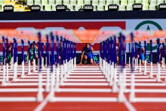 in action during in qualification of European Champhionsh Munich 2022 in Olympiastadion , Munich, Baviera, Germany, 16/08/22