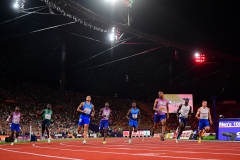 in action during in final of 100m of European Champhionsh Munich 2022 in Olympiastadion , Munich, Baviera, Germany, 16/08/22