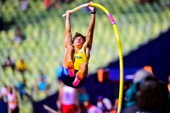 in action during in qualyfing of European Champhionsh Munich 2022 in Olympiastadion , Munich, Baviera, Germany, 18/08/22