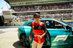 arrive into the circuit before race of Spanish Grand Prix in Circuit de Catalunia in Montmelo, Barcelona, Catalunia, Spain, 22 May 2022