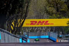 on podium during celebration of Rome E-Prix, 4th round of Formula E World Championship in city circuit of Rome, EUR neighborhood Rome, 9 April 2022