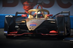25 French One time Formula E World Champion Jean Eric Vergne of DS Automobiles Formula E Team Techeetah drive her single-seater during the 3rd edition of Monaco E-Prix, in port neighborhood in Monaco, France