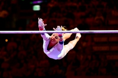 in action during in Final of Artistic Gymnastic of European Champhionsh Munich 2022 in Olympiahalle, Munich, Baviera, Germany, 14/08/22