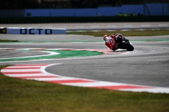 40 Spanish driver Augusto Fernandez of Team FLEXBOX HP40 on podium of Octo San Marino and Riviera di Rimini GP, 13th stage of MotoGP World Championship in Misano World Circuit Marco Simoncelli, Riviera di Rimini, Italy